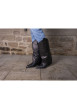 Thumbnail Bottes botte noires à talon décroché moyen à bout pointu avec sur-botte