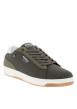 Thumbnail Baskets kaki à talon plat avec des lacets et nom de la marque imprimé - Image 3