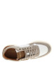 Thumbnail Tennis blanches et beiges en cuir avec un talon plat et des lacets - Image 4