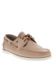 Thumbnail Mocassins sable en cuir sable avec un talon plat et des lacets - Image 3
