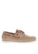 Thumbnail Mocassins sable en cuir sable avec un talon plat et des lacets