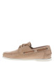 Thumbnail Mocassins sable en cuir sable avec un talon plat et des lacets - Image 2