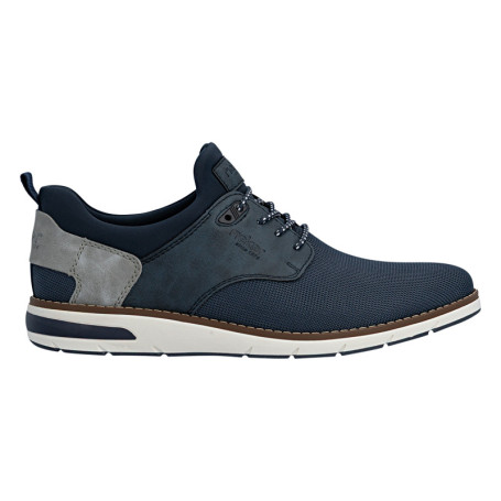 Sneakers bleu marine à talon plat avec une...