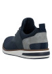 Thumbnail Sneakers bleu marine à talon plat avec une fermeture slip-on bicolore - Image 9