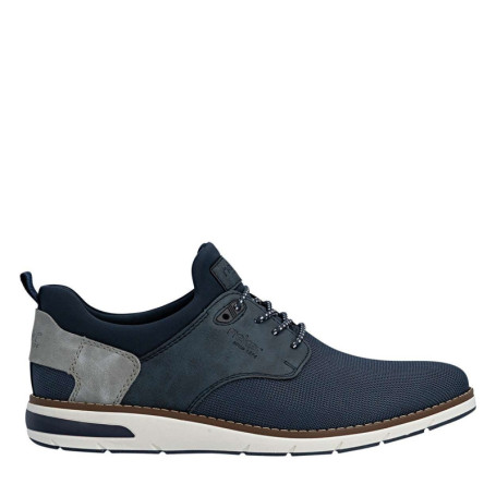 Sneakers bleu marine à talon plat avec une...