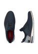 Thumbnail Sneakers bleu marine à talon plat avec une fermeture slip-on bicolore - Image 6