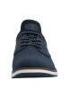 Thumbnail Sneakers bleu marine à talon plat avec une fermeture slip-on bicolore - Image 7