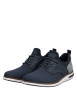 Thumbnail Sneakers bleu marine à talon plat avec une fermeture slip-on bicolore - Image 8