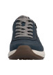 Thumbnail Baskets running bleu marine à talon plat et à lacets plats avec un zip - Image 7