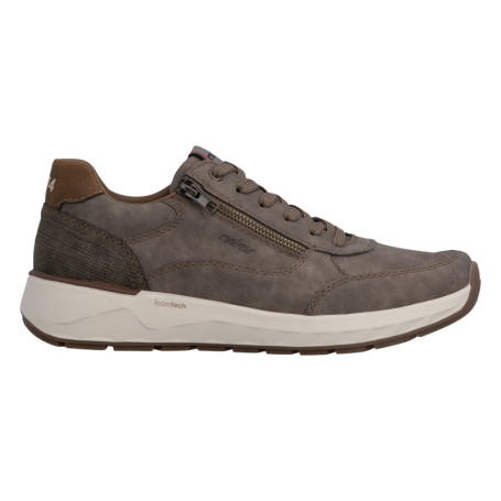 Baskets running taupe à talon plat avec des...
