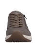 Thumbnail Baskets running taupe à talon plat avec des lacets et un zip latéral - Image 7