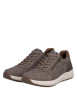 Thumbnail Baskets running taupe à talon plat avec des lacets et un zip latéral - Image 8