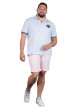 Thumbnail Polo en coton ciel uni pourvu d'une coupe droite et d'un col boutonné - Image 3