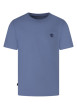 Thumbnail T-shirt en coton ciel uni pourvu d'une coupe droite et d'un col rond