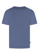 Thumbnail T-shirt en coton ciel uni pourvu d'une coupe droite et d'un col rond - Image 2