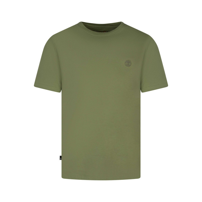 Timberland - T-shirt En Coton Tilleul Uni Pourvu D'une Coupe Droite Et D'un Col Rond - Vert Timberland - T-shirt En Coton Tilleul Uni Pourvu D'une Coupe Droite Et D'un Col Rond - Vert