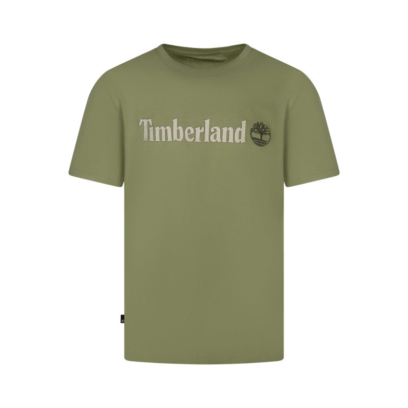 Timberland - T-shirt En Coton Tilleul Imprimé Avec Une Coupe Droite Et Des Manches Courtes - Vert Timberland - T-shirt En Coton Tilleul Imprimé Avec Une Coupe Droite Et Des Manches Courtes - Vert