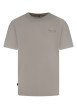 Thumbnail T-shirt en coton écru uni pourvu d'une coupe droite et d'un col rond