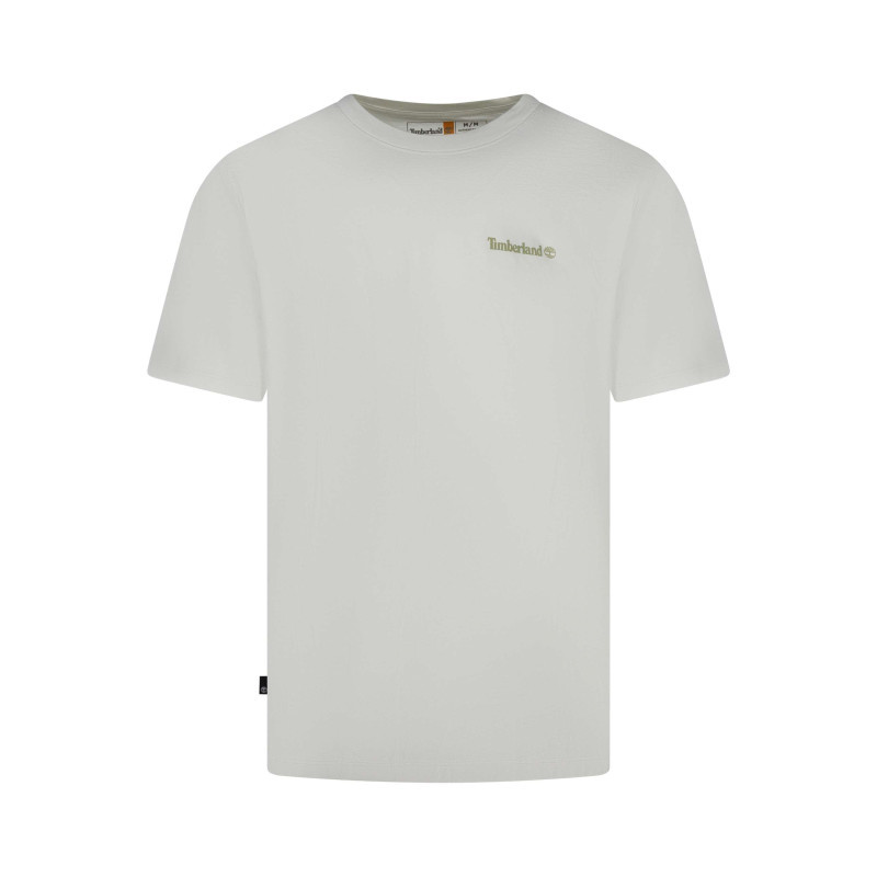 Timberland - T-shirt En Coton écru Imprimé Avec Une Coupe Droite Et Un Col Rond - Beige Timberland - T-shirt En Coton écru Imprimé Avec Une Coupe Droite Et Un Col Rond - Beige