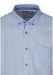 Thumbnail Chemise en coton mélangé bleu clair à motifs avec une coupe droite - Image 3