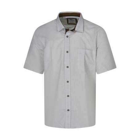 Chemise écrue en coton mélangé avec une coupe...