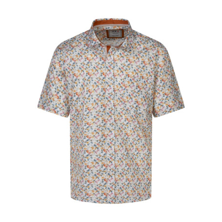 Chemise en coton multicolore à motif floral...