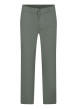 Thumbnail Pantalon chino en coton biologique vert uni à coupe droite avec 4 poches