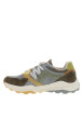 Thumbnail Baskets running olive et grises avec un talon plat et des lacets ronds - Image 2