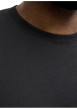 Thumbnail T-shirt en coton biologique noir à coupe droite pourvu de manches courtes - Image 5