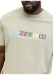 Thumbnail T-shirt en coton biologique vert à coupe droite pourvu de manches courtes - Image 4