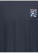 Thumbnail T-shirt en coton biologique marine uni pourvu d'un imprimé fleur - Image 3