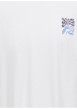 Thumbnail T-shirt en coton biologique blanc uni pourvu d'un imprimé fleur - Image 3