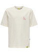 Thumbnail T-shirt en coton écru uni pourvu d'un imprimé snoopy et d'un col rond