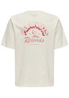 Thumbnail T-shirt en coton écru uni pourvu d'un imprimé snoopy et d'un col rond - Image 2