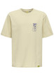 Thumbnail T-shirt en coton beige uni pourvu d'un imprimé snoopy et d'un col rond