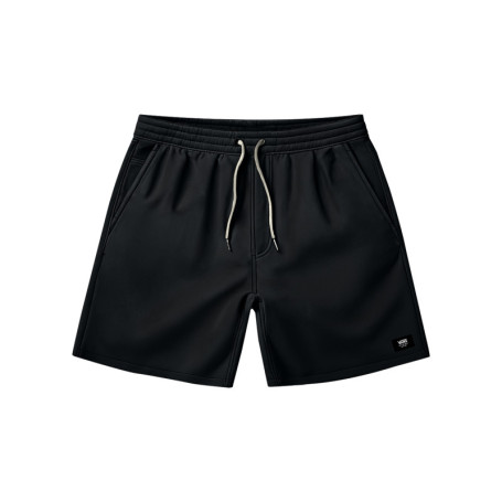 Short noir à coupe ample pourvu d'une taille...