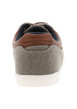 Thumbnail Baskets toile basse beiges à talon plat avec un patch cousu sur la languette - Image 6
