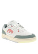 Thumbnail Baskets skate en cuir blanches avec un talon plat et des lacets - Image 3