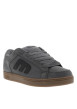 Thumbnail Baskets skate grises à talon plat avec des lacets et une languette large - Image 3