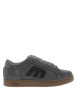 Thumbnail Baskets skate grises à talon plat avec des lacets et une languette large