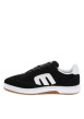 Thumbnail Baskets skate en cuir noires avec un talon plat et des lacets - Image 2