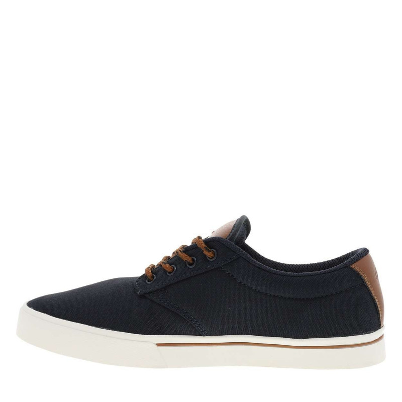 Etnies - Baskets Skate Bleu Marine Avec Un Talon Plat Et Des Lacets Ronds Marron - Bleu Foncé