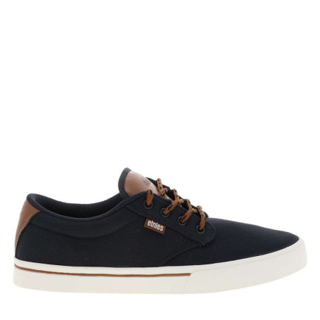 Baskets skate bleu marine avec un talon plat et...