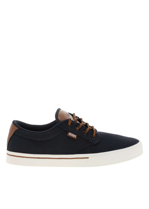 Baskets skate bleu marine avec un talon plat et...