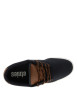 Thumbnail Baskets skate bleu marine avec un talon plat et des lacets ronds marron - Image 4