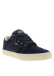 Thumbnail Baskets skate en cuir bleu marine avec un talon plat et des lacets - Image 3