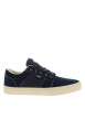 Thumbnail Baskets skate en cuir bleu marine avec un talon plat et des lacets