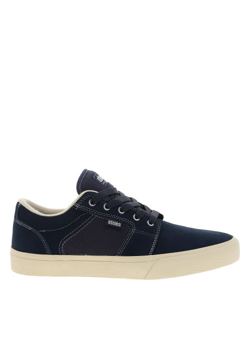 Baskets skate en cuir bleu marine avec un talon...