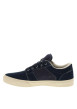 Thumbnail Baskets skate en cuir bleu marine avec un talon plat et des lacets - Image 2