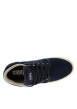 Thumbnail Baskets skate en cuir bleu marine avec un talon plat et des lacets - Image 4